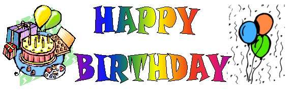 HAPPY BIRTHDAY TO YOU